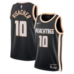 Maillot NBA Atlanta Hawks Zaccharie Risacher Nike 2025-26 City Edition Noir Swingman - Homme